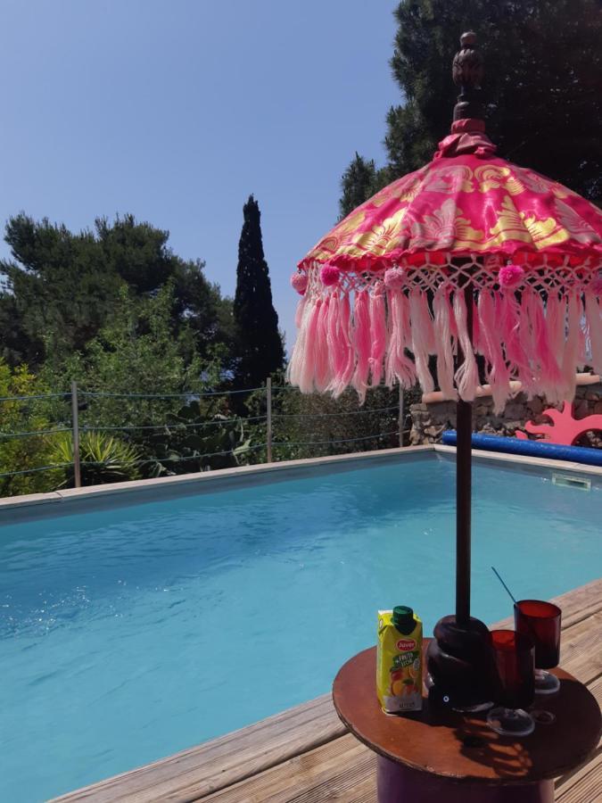 Haut De Villa Au Mont St Clair Vue Exceptionnelle Mer Et Foret Terrasses, Piscine, Petanque, Solarium Prives Sète Extérieur photo